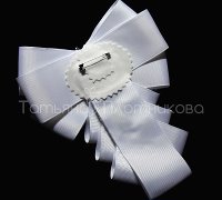 Галстук-брошь из лент к школьной форме - 3.jpg