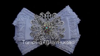 Галстук-брошь из лент к школьной форме - 10.jpg