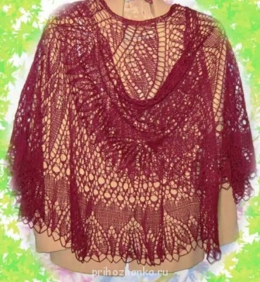 Вязание спицами - Шаль Милонга 2.jpg