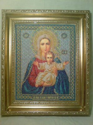 Наши вышитые иконы бисером, крестиком схемы - Леушинская.JPG