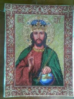 Наши вышитые иконы бисером, крестиком схемы - Спаситель.jpg