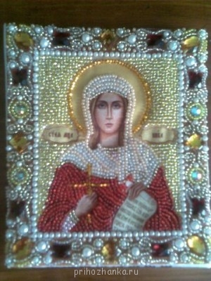 Наши вышитые иконы бисером, крестиком схемы - Св. мц. Виктория.jpg