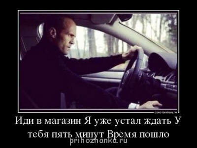 О стиле - 362228_idi-v-magazin-ya-uzhe-ustal-zhdat-u-tebya-pyat-minut-vremya-poshlo_demotivators_to.jpg