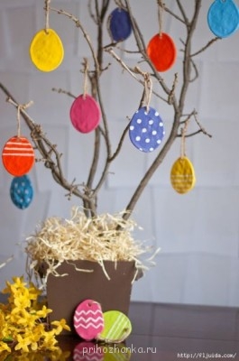 Идеи к Пасхе Как украсить праздник. - 99252565_SaltDoughEasterEggs12.jpg