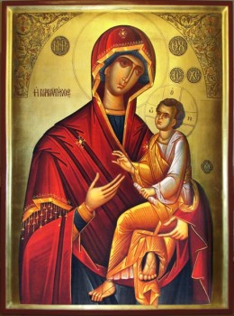 Список с чудотворной иконы "Скоропослушница", написанный монахами афонского монастыря Дохиар