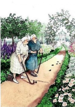 Пошалим? Выбери свою бабку  - 125993918_3109898_Staryshki_sada.jpg