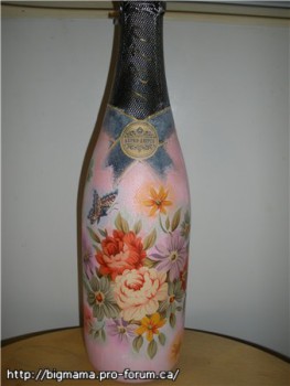 Декупаж. Старение,подрисовка пастелью.