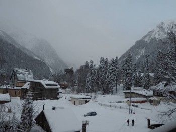 Вид из окна гостиницы.