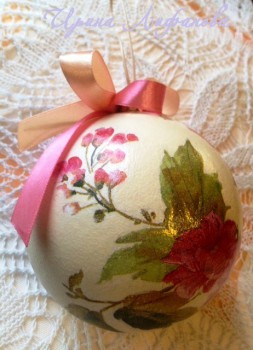 Новогодний шар. Декупаж. - FullSizeRender (68).jpg