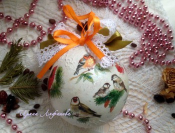 Новогодний шар. Декупаж. - FullSizeRender (31).jpg