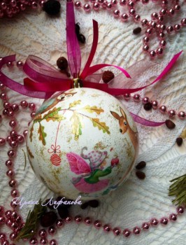 Новогодний шар. Декупаж. - FullSizeRender (29).jpg