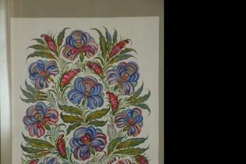 Дерево жизни, цветы - ирисы.