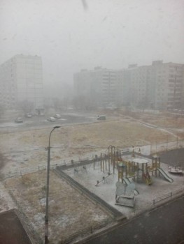 Мутный фон это снег