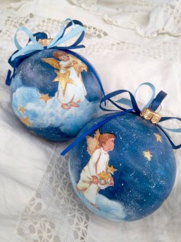 Новогодний шар. Декупаж. - image.jpg