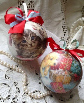 Новогодний шар. Декупаж. - image.jpg