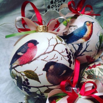 Новогодний шар. Декупаж. - image.jpg