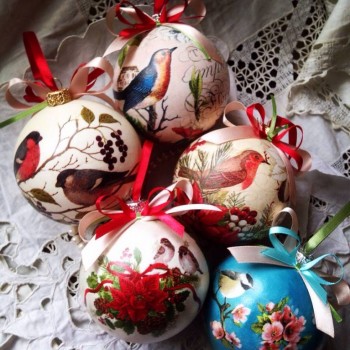 Новогодний шар. Декупаж. - image.jpg