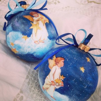 Новогодний шар. Декупаж. - image.jpg