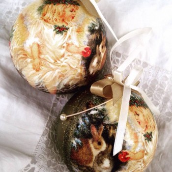 Новогодний шар. Декупаж. - image.jpg