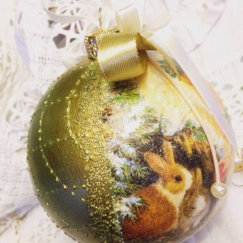 Новогодний шар. Декупаж. - image.jpg