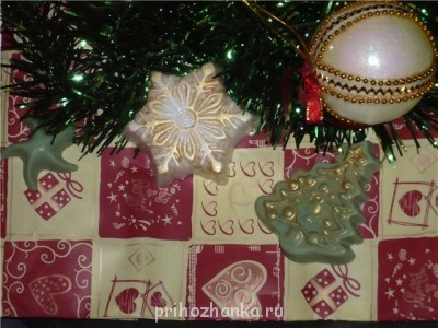 Рождественские открытки и другие подарки своими руками - мыловарение.jpg