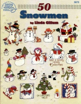 Схемы зимних дизайнов - ASN3675 - 50 Snowmen.jpg