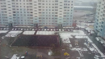 19 мая, утро. На улице -1