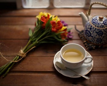 Доброго утра Хорошего дня Спокойной ночи  - chay-cvety-fon.jpg