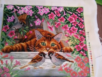 Остались хвостики у птичек и небольшие фрагменты по краям.