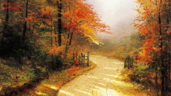 Картины и иллюстрации - Autumn_Lane-1920x1080.jpg