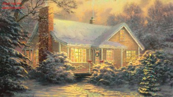 Картины и иллюстрации - Christmas_Cottage_1920x1080.jpg