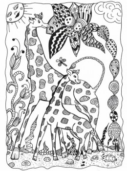 Мир глазами художника - Жирафы - графика.jpg