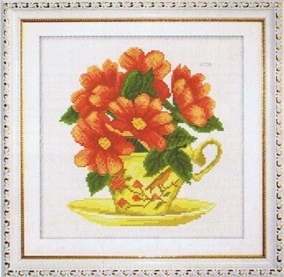 Цветы. Схемы вышивки - chai_tsvety (1).jpg