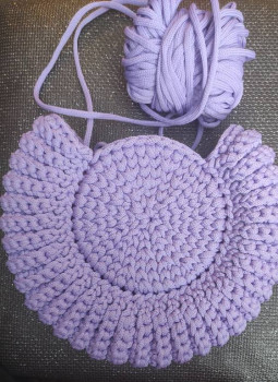 Почти готовая . Но так как остался шнур, то клапан скорее всего будет вязаный из него же