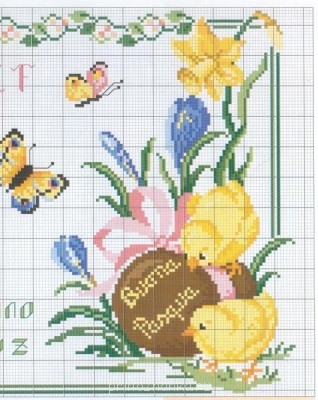 Вышивка крестом. Схемы на пасхальную тематику - безымянный1.jpg