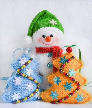 Всякие безделицы спицами и крючком копилка  - снеговик.jpg