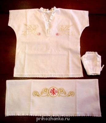 Вышивка церковного облачения - Крест. набор для мальчика до 2 лет.JPG