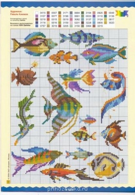 Схемы вышивок Люди, животные, птицы, насекомые  - 16.jpg