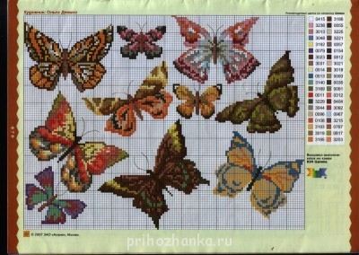 Схемы вышивок Люди, животные, птицы, насекомые  - Рисунок (5).jpg