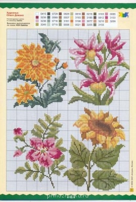 Цветы. Схемы вышивки - 13.jpg