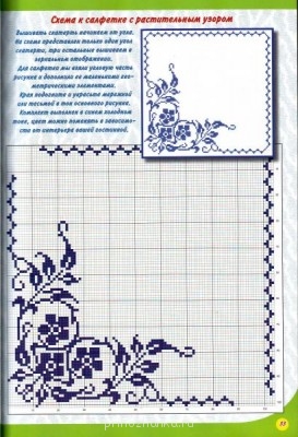 Салфетки и скатерти - салфетка гжель.jpg