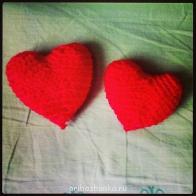 Амигуруми и прочие вязаные игрушки - 2сердца.jpg