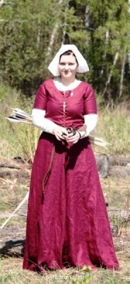 Вот реконструкция одежды Англии конца 15 века.