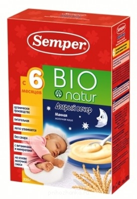 А у вас сейчас какое настроение? - kasha_dobryy_vecher_mannaya_bio_molochnaya_semper_225g.jpg